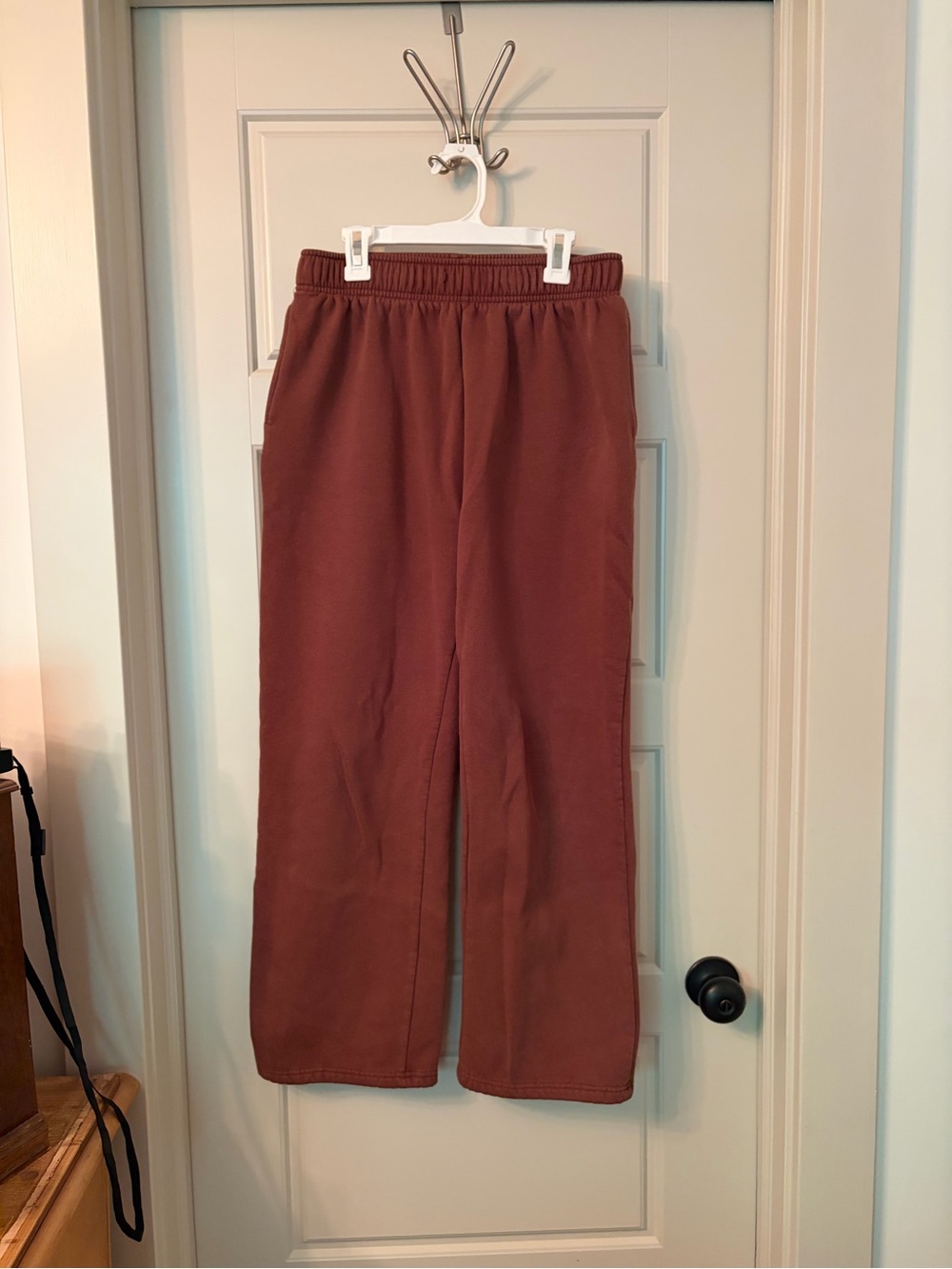 Women’s Wide leg Sweatpants - Rust